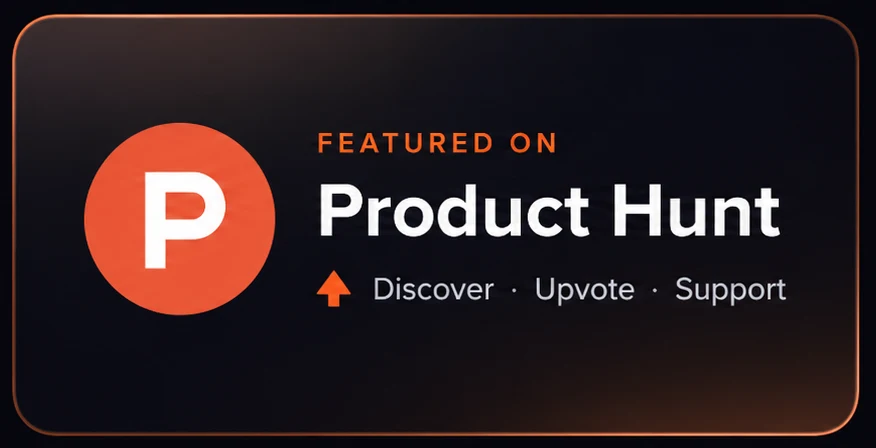 Featured on Product Hunt